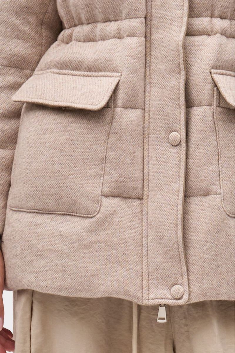 CONCEALED ZIP PATCH POCKETS