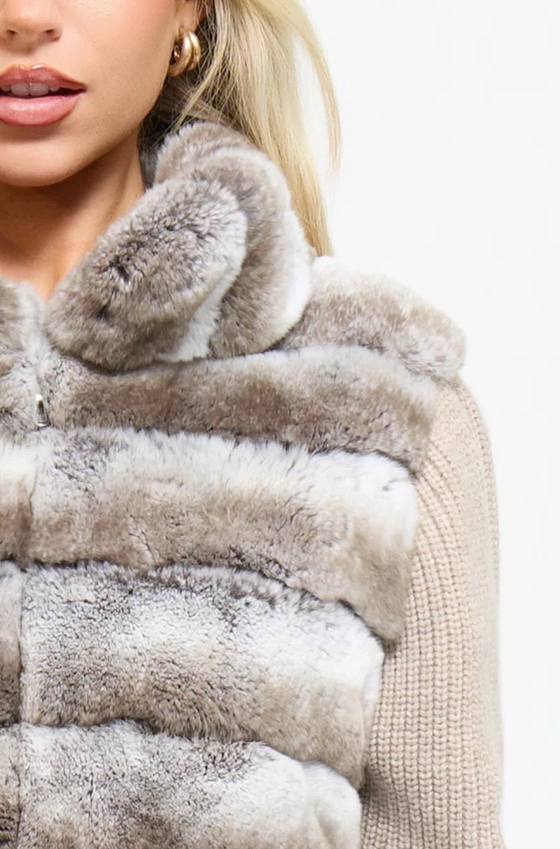 FUR FUNNEL COLLAR
