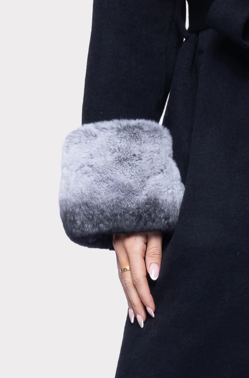 TWO-TONE FUR CUFFS