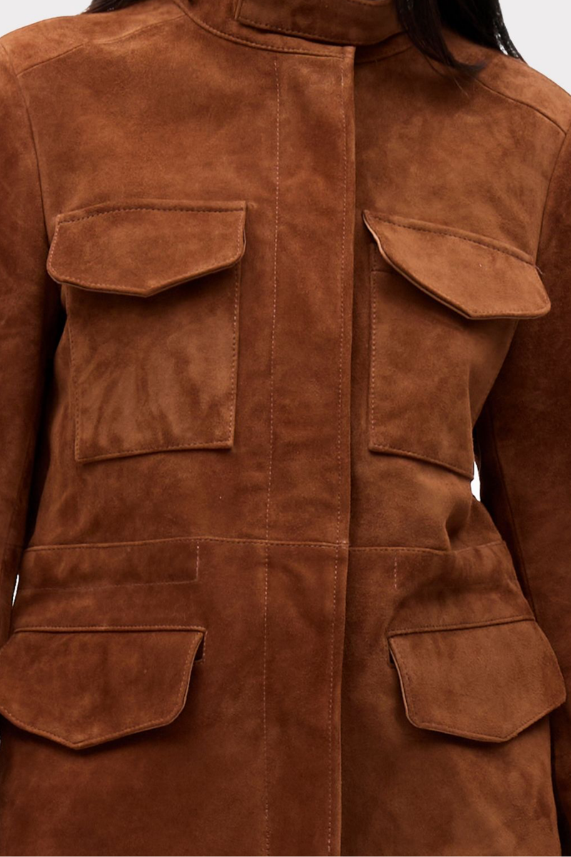 CONCEALED FRONT ZIP & WAIST CINCHING