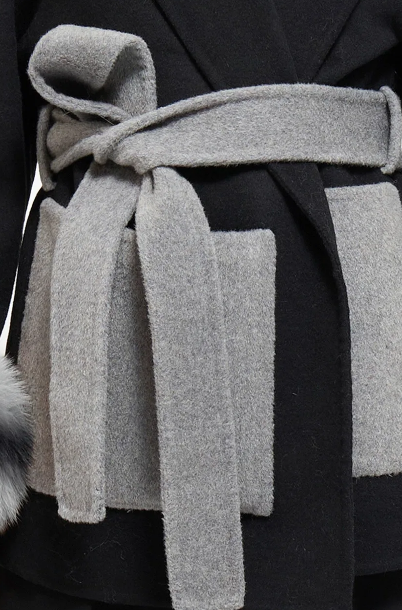 CONTRAST PATCH POCKETS & SIGNATURE SELF-TIE BELT