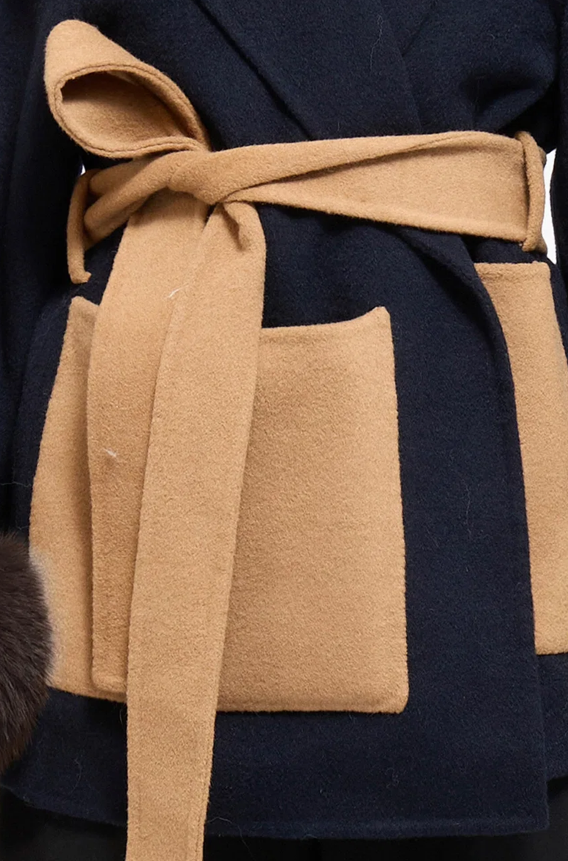 CONTRAST PATCH POCKETS & SIGNATURE SELF-TIE BELT