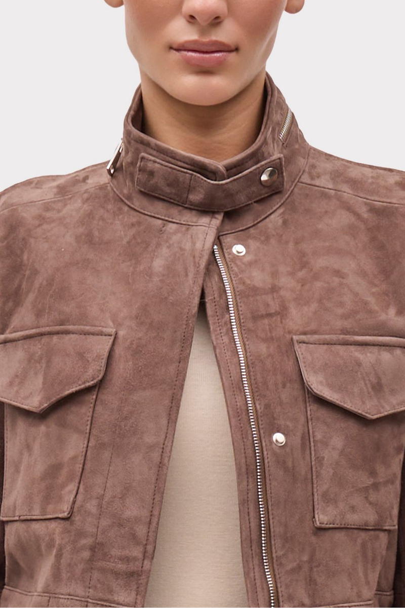 FUNNEL NECK & CHEST PATCH POCKETS
