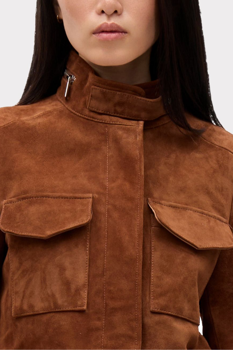 FUNNEL NECK & CHEST PATCH POCKETS