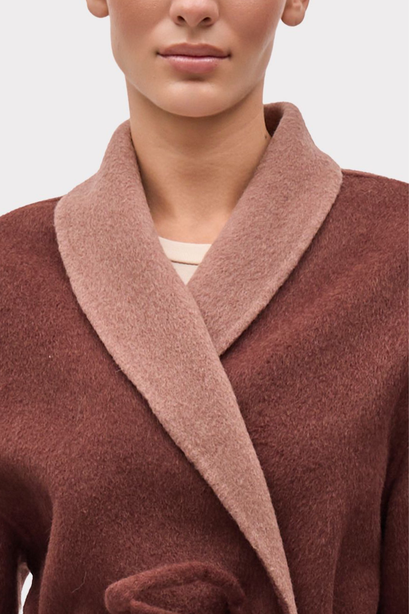 TONAL SHAWL COLLAR